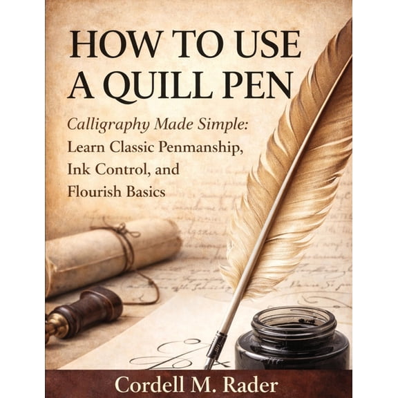 How to Use a Quill Pen: Calligraphy Made Simple: Learn Classic Penmanship, Ink Control, and Flourish Basics, (Paperback)