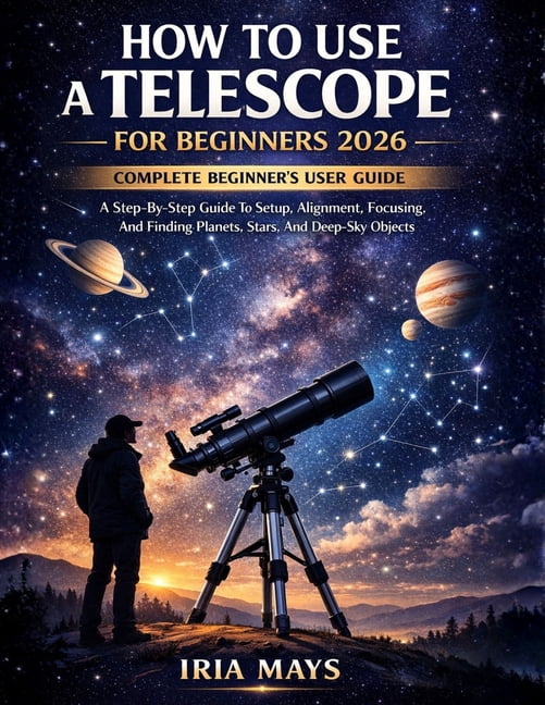 How to Use a Telescope for Beginners 2026: A Step-By-Step Guide To Setup, Alignment, Focusing, And Finding Planets, Star, (Paperback)