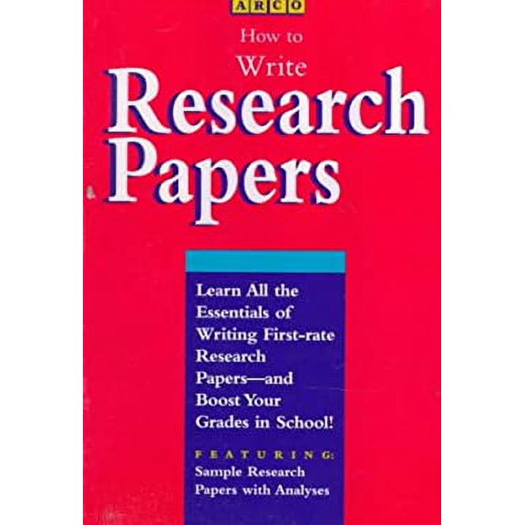 Pre-Owned How to Write a Research Paper 95c (Hardcover) 0028603087 9780028603087