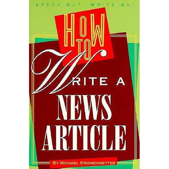 Pre-Owned How to Write a News Article (Paperback)
