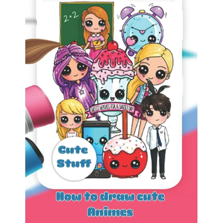 Color Cute Stuff: A Coloring Activity Book for Kids (Volume 6) (Draw Cute  Stuff)