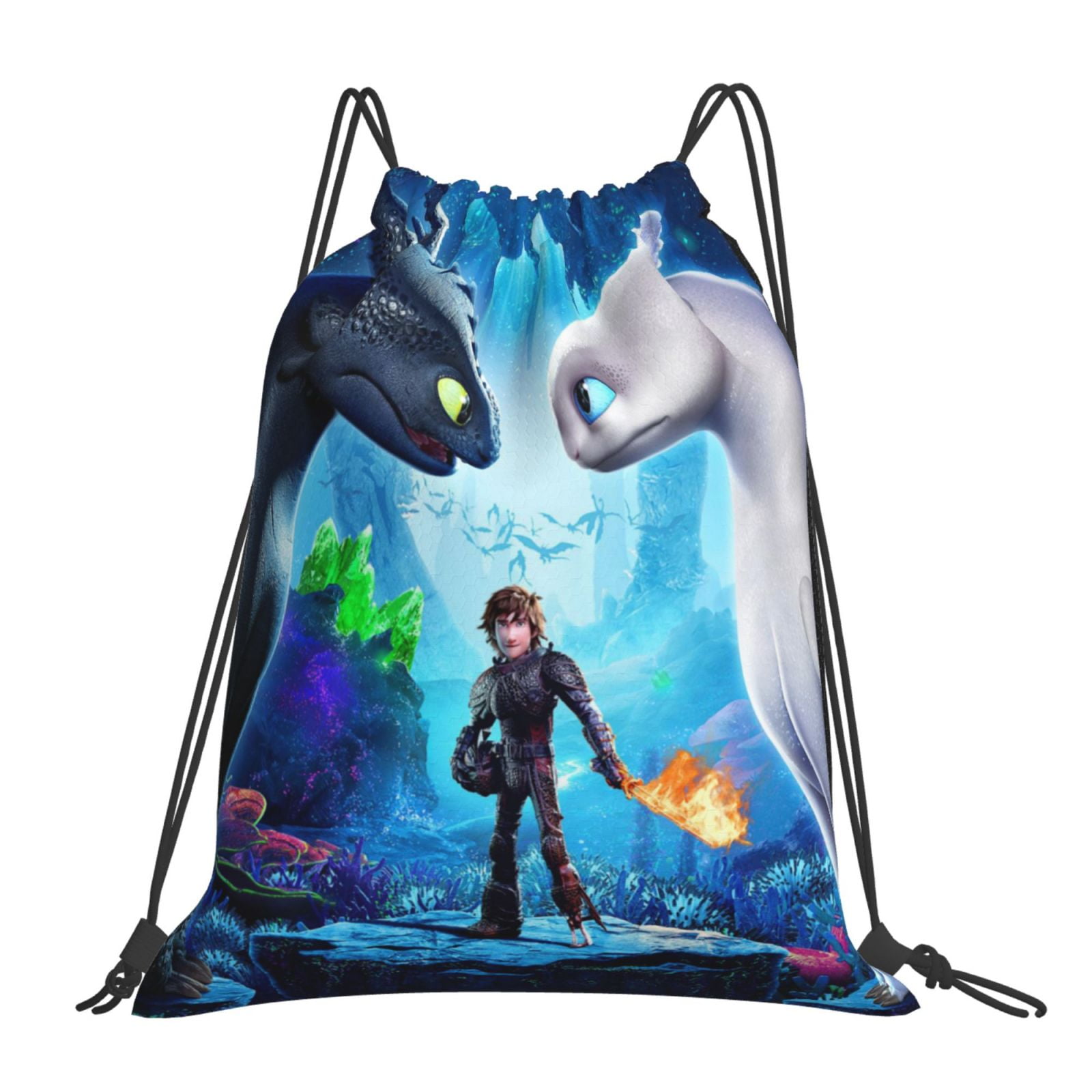 How to train your dragon Drawstring Backpack Sport Gym Bag For Yoga