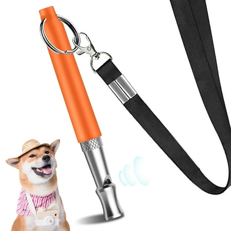 Howan Dog Whistle,Adjustable Pitch for Stop Barking Recall.Training-,Professional.Dogs Training,Whistles, Tool for with Free.Black.StrapLanyard