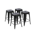 thumbnail image 1 of Howard 24inch Metal Assembled Counter Stool, Set of 4, Black Color for Indoor, 1 of 7