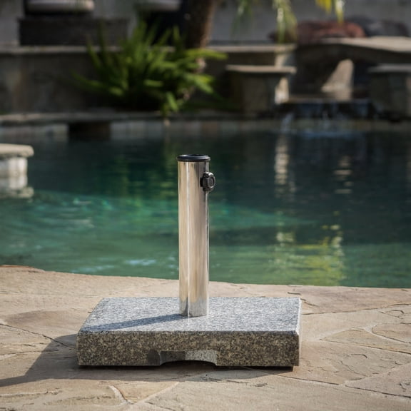 Howard 55-pound Square Grey Granite Umbrella Base