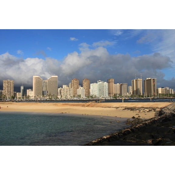 Howard Ala Moana Glossy Poster