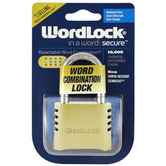 Howard Berger Co - Wordlock PL-106-SS 1.5 in. Brass Utility Lock