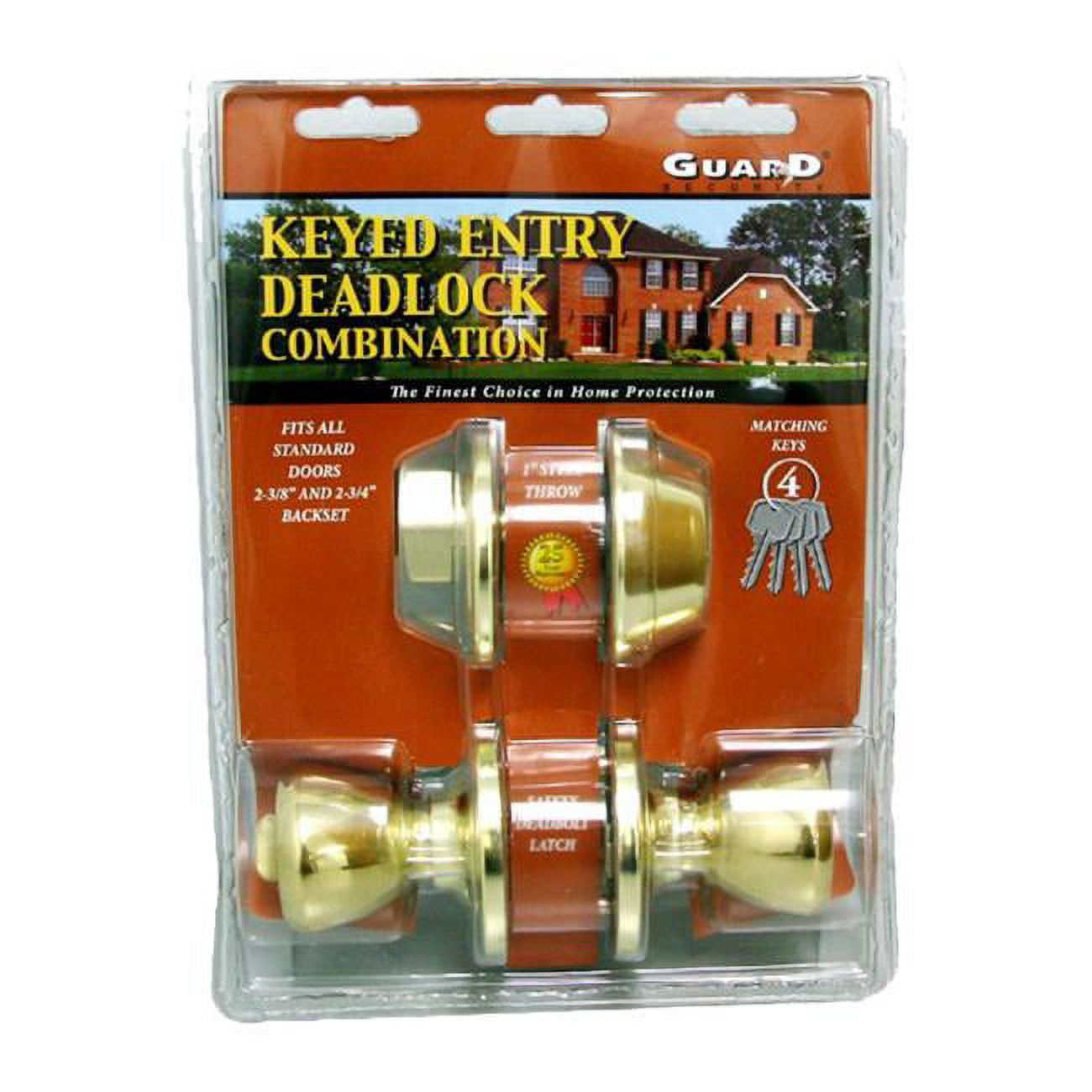 Howard Berger Polished Brass Mobile Home Passage Lockset