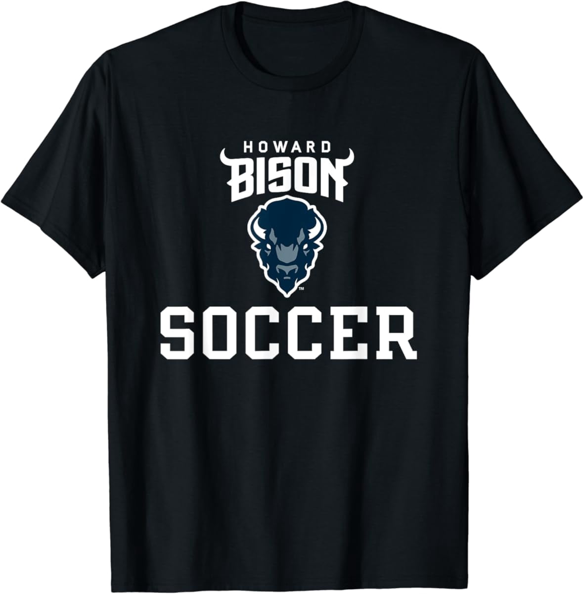 Howard University Bison Retro Triblock Long Sleeve T-Shirt - Officially Licensed