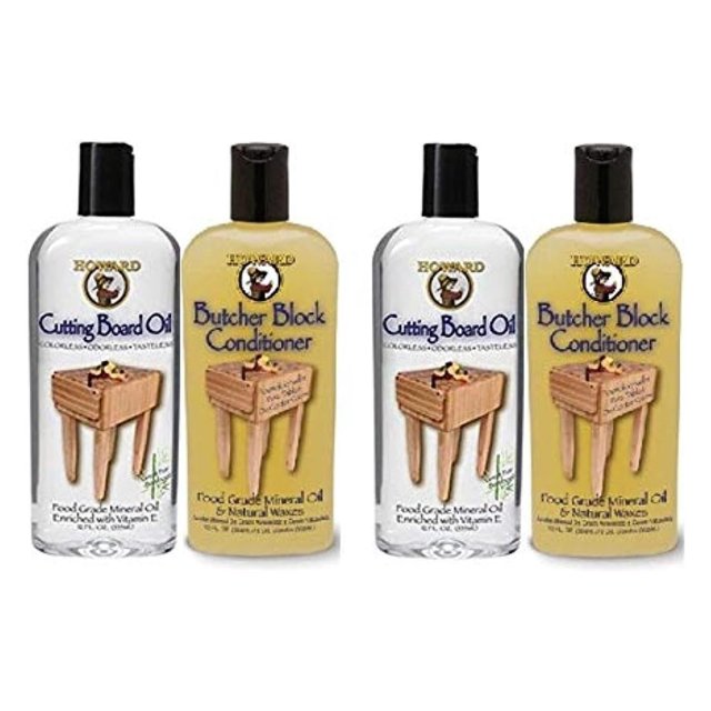 Howard Butcher Block Conditioner and Cutting Board Oil 12 oz, Food