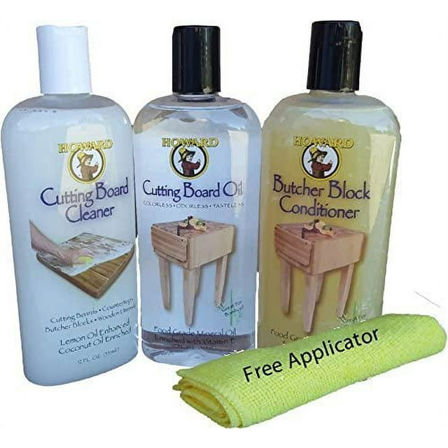 Howard Butcher Block Oil, Conditioner and Cutting Board Cleaner 12