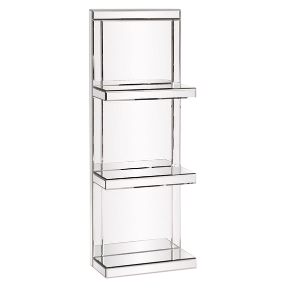 Mirrored Shelf with 3 shelves