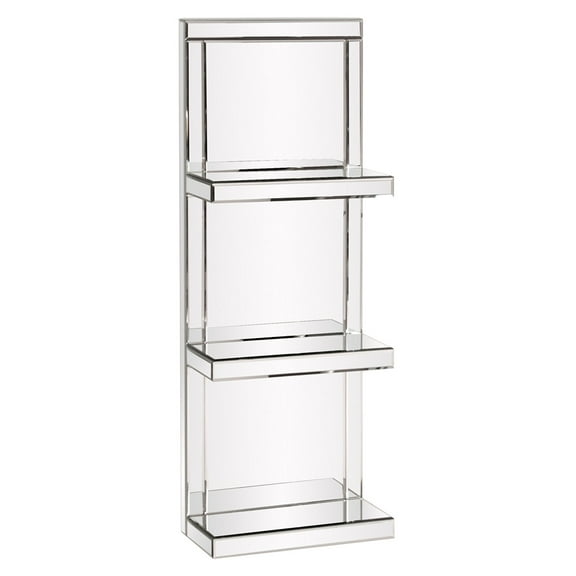 Mirrored Shelf with 3 shelves