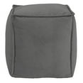 thumbnail image 1 of Howard Elliott Bella Pewter Square Pouf, 1 of 2