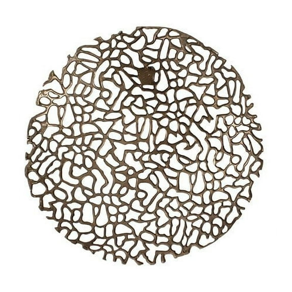 Howard Elliott Collection 35089 Open Work Aluminum Strips and Deep Bronze Wall Art