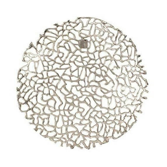 Howard Elliott Collection 35090 Open Work Aluminum Strips and Silver Wall Art