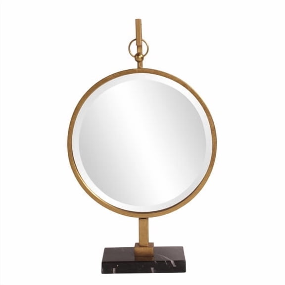 Howard Elliott 11213 Medallion Mirror, Gold