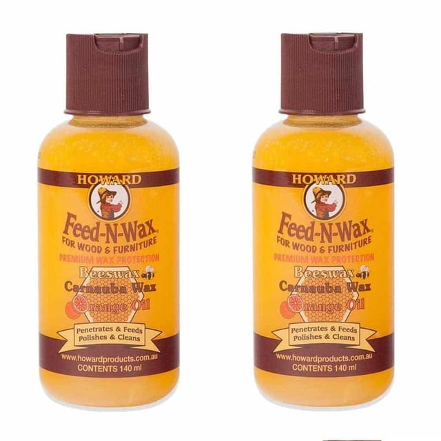 Howard FW0004 FeedNWax Wood Polish and Conditioner, 4.7Ounce (2Pack