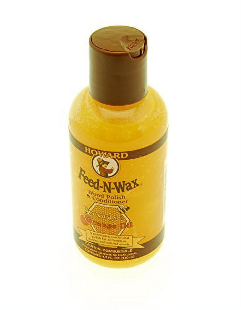 Howard FW0008 Feed-N-Wax Wood Polish and Conditioner, 8-Ounce (2-Pack)