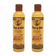 Howard FW0008 Feed-N-Wax Wood Polish and Conditioner, 8-Ounce 2-Pack