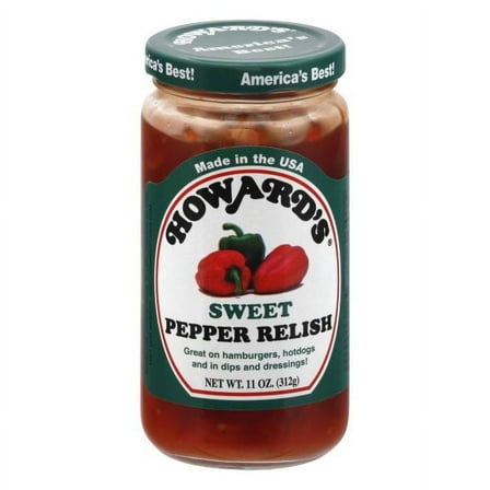 Howard Foods Sweet Pepper Relish, 11 oz Jar – Classic Sweet and Tangy Relish for Sandwiches, Burgers, and Hot Dogs