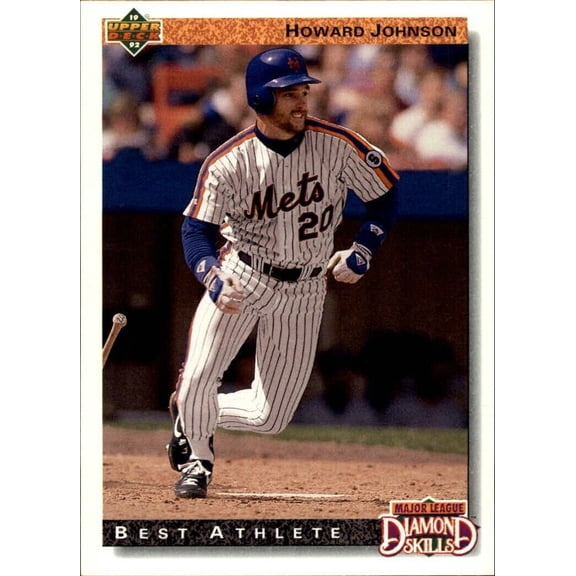 Howard Johnson 1992 Upper Deck MLB #720 Diamond Skills Baseball Card Mets