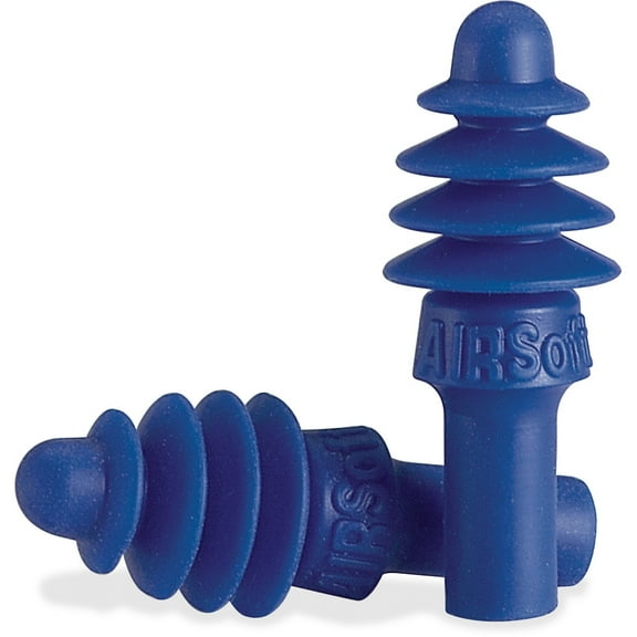 Howard Leight, HOWDPAS1, AirSoft Uncorded Earplug, 100 / Box, Blue