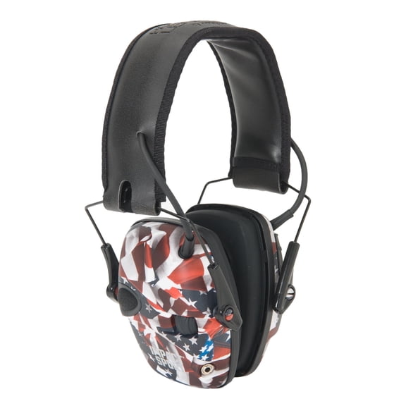 Howard Leight Impact Sport Sound Amplification Electronic Shooting Earmuff, One Nation (R-02530SIOC)