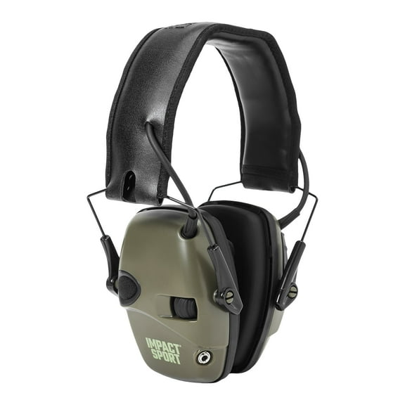 Howard Leight Impact Sport Sound Amplification Electronic Shooting Earmuff, OD Green (R-01526SIOC)