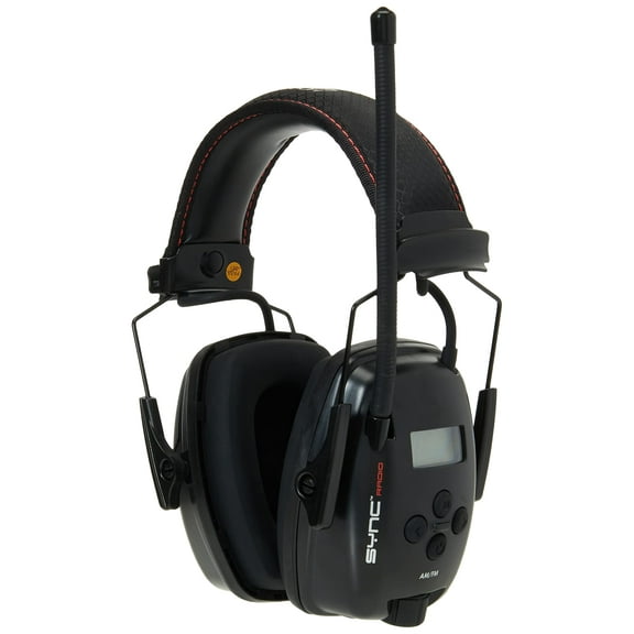 Howard Leight by Honeywell Sync Digital AM/FM Radio Earmuff (1030331),Black CA3