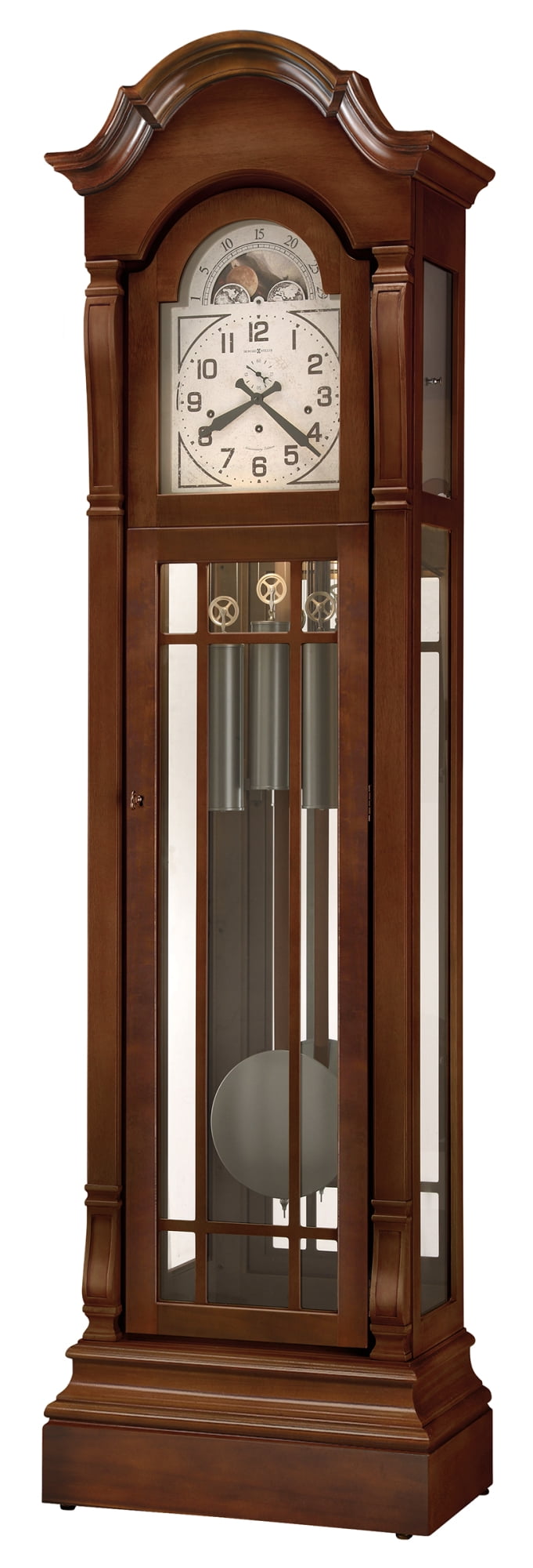 Cherry Bordeaux Traditional Grandfather Floor Clock