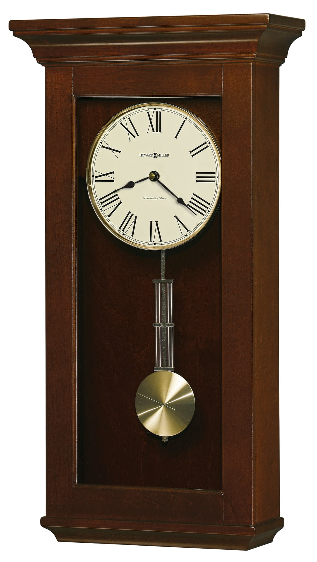 Cherry Bordeaux Traditional Wood Pendulum Wall Clock