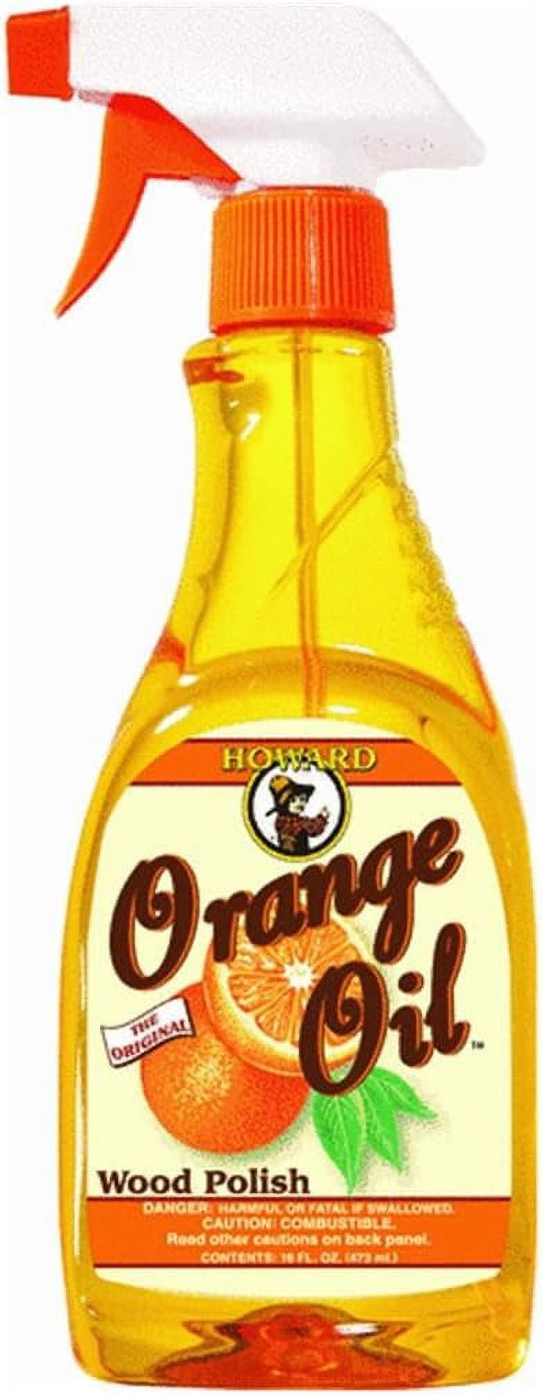 Howard ORS016 Orange Oil Wood Polish 16 oz 3 Pack Bundle