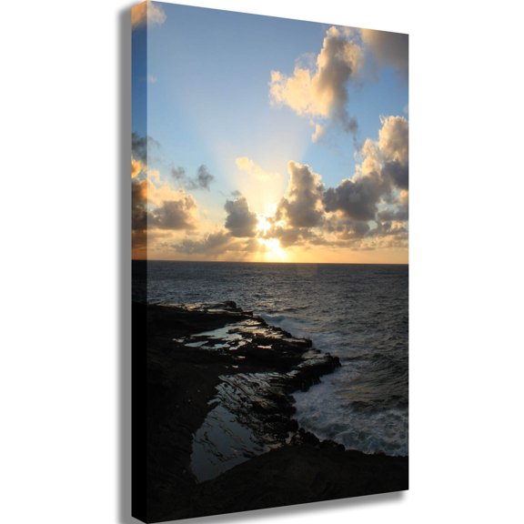 Howard Ocean Sunset Canvas Print