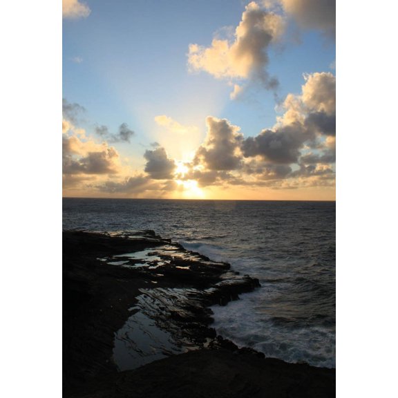 Howard Ocean Sunset Glossy Poster