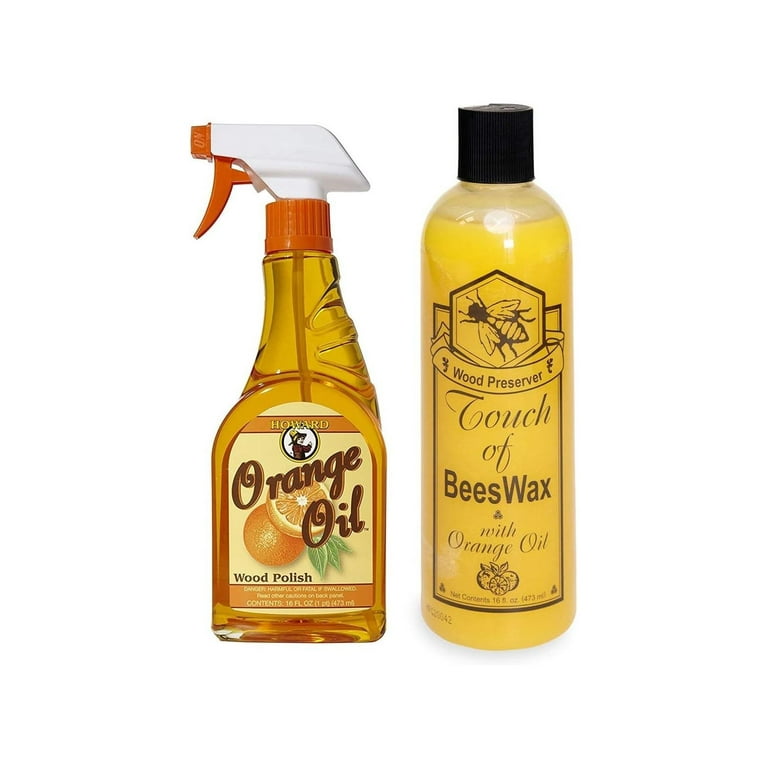 Beeswax Furniture Polish & Conditioner for Wood (Orange 3.4 Fl Oz) Enhances  the Natural Beauty of Oak Pine Beech & More Seals & Protects for a Perfect