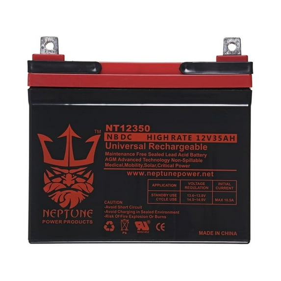 Howard Price Turf Blazer 48 12V 35Ah SLA Replacement Lawn mower Battery by Neptune