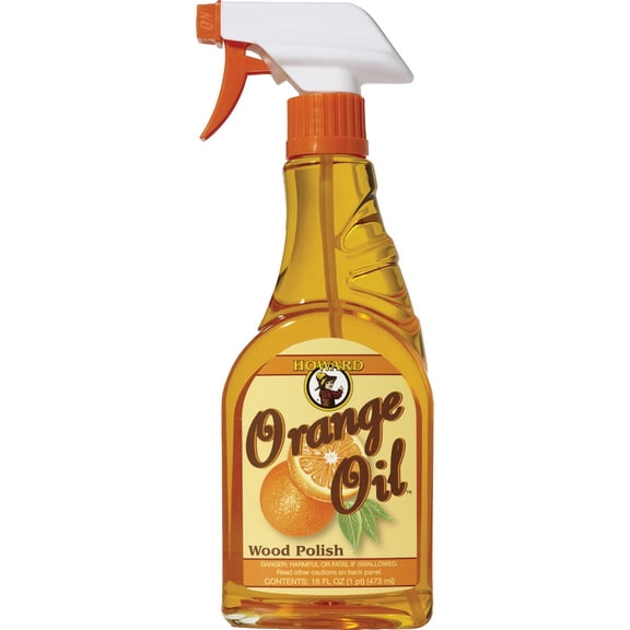 Howard Products ORS016 Orange Oil Wood Polish, 16 oz Pack of 5