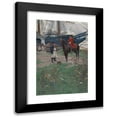 thumbnail image 1 of Howard Pyle 17x24 Black Modern Framed Museum Art Print Titled - A Virginia Plantation Wharf (1896), 1 of 5