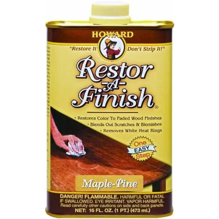 Howard Restor-A-Finish Semi-Transparent Maple Pine Oil-Based Wood Restorer 1 pt