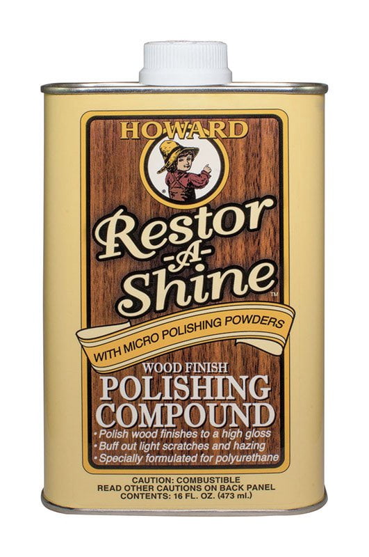 Howard RS0016 RestorAShine Wood Finish Polishing Compound 16 oz
