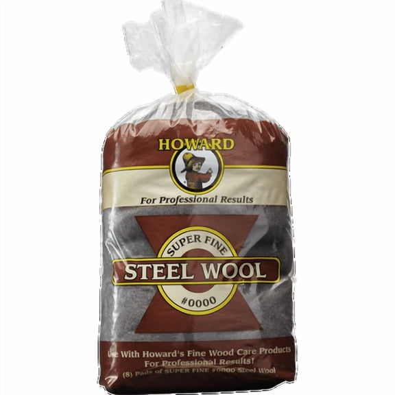Howard STWL Fine Steel Wool - 8 Pads