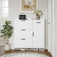 Howard Shoe Storage Cabinet - White - Walmart.com