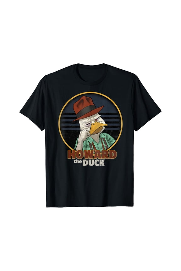 Howard The Duck Bummed Out Badge Graphic T-Shirt