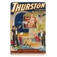 thumbnail image 1 of Howard Thurston The Great Magician - The Phantom Piano - Vintage Magic Poster c.1911 - 8 x 12 inch Vintage Wood Art Sign, 1 of 4