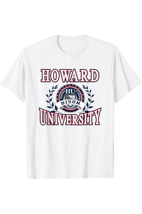 Howard University Bison Laurels Logo Officially Licensed T-Shirt