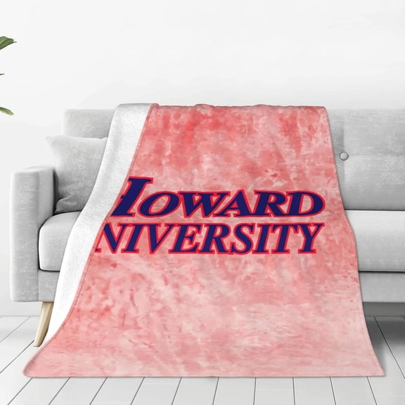 Howard University Fleece Blanket, Very Soft Microfiber Flannel Blanket for Couch Warm and Cozy for All Seasons