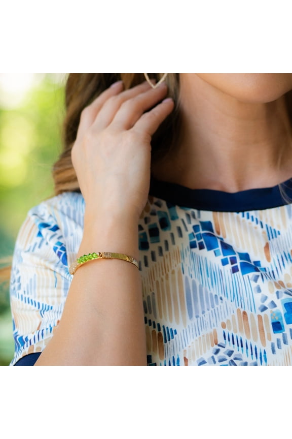 Colorado Beaded Gold Cuff Bracelet for Women