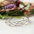 thumbnail image 1 of Howard's Cosette Modern Metal Braided Silver Cuff Bracelet for Women, 1 of 3