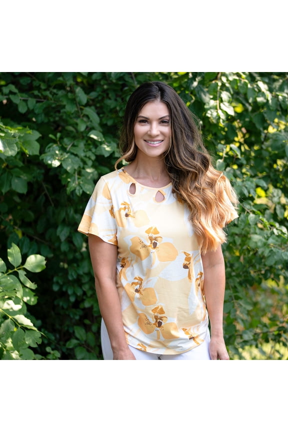 Gabrielle Keyhole Top